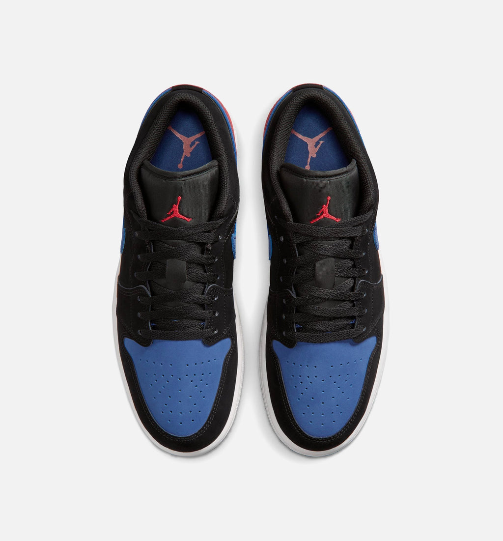 Air Jordan 1 Low Black & True Blue Men’s Shoes