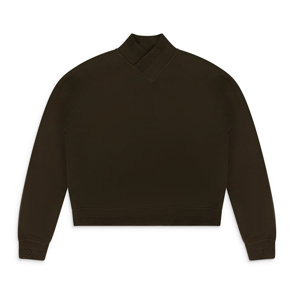 Brown Layered Jersey Sweater
