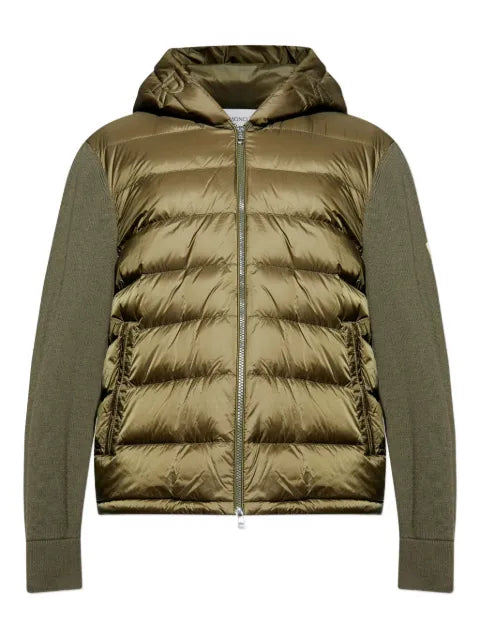 Moncler padded hooded cardigan