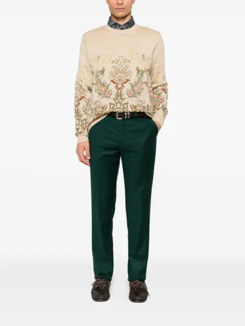 ETRO paisley-pattern crew-neck sweater