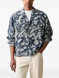 Scotch & Soda jacquard-patterned button-up jacket