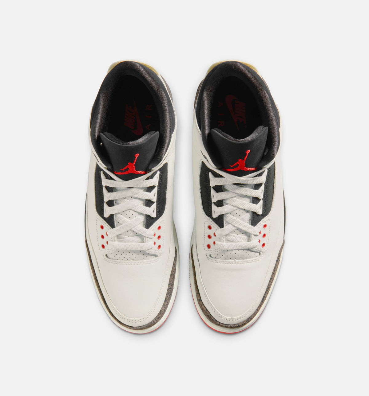 Air Jordan 3 Retro Sail University Red Men's Lifestyle Shoes - Sail/Black/University Red/Pale Ivory
