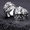 Chrome Hearts s925 sterling silver open cross ring