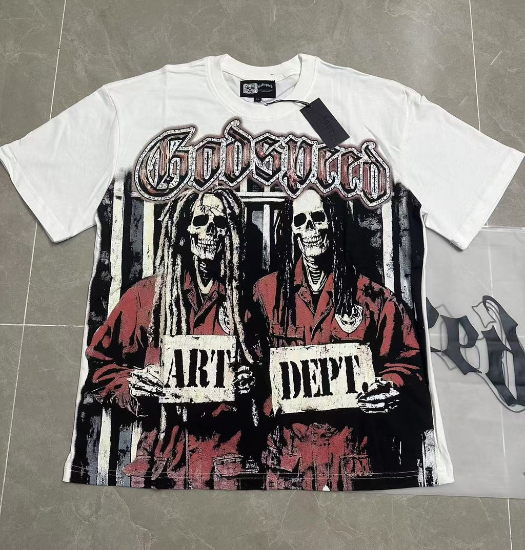 Godspeed Art Dept Skull Graphic T-Shirt