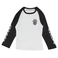 Chrome Hearts Dagger Long-Sleeve Baseball 3/4 Shirt White/Black