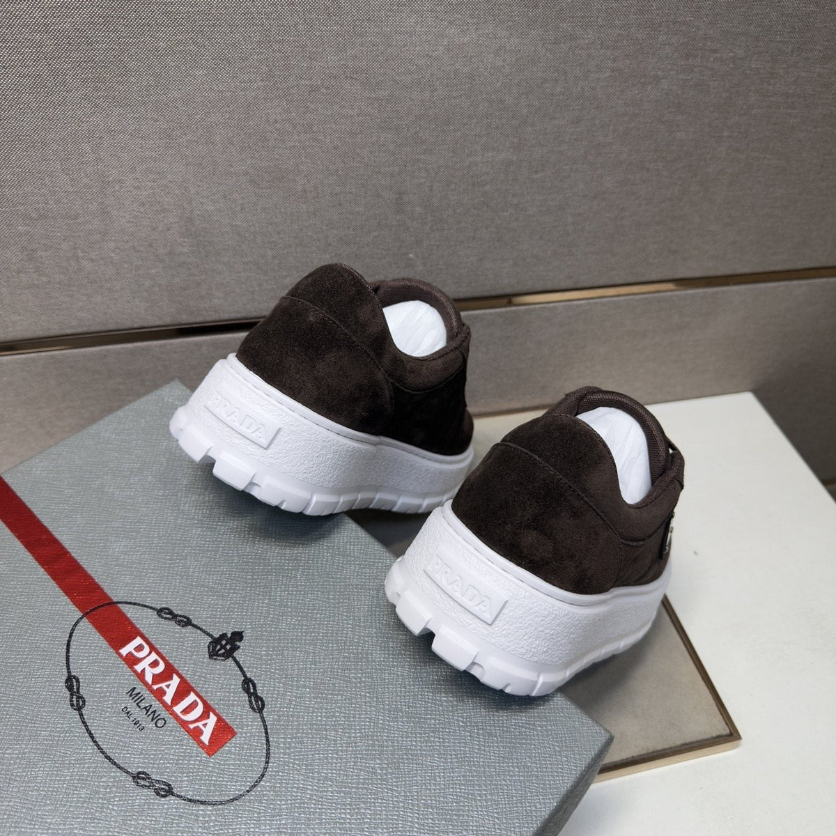 Prada Men's Paneled Chunky-Sole Sneakers